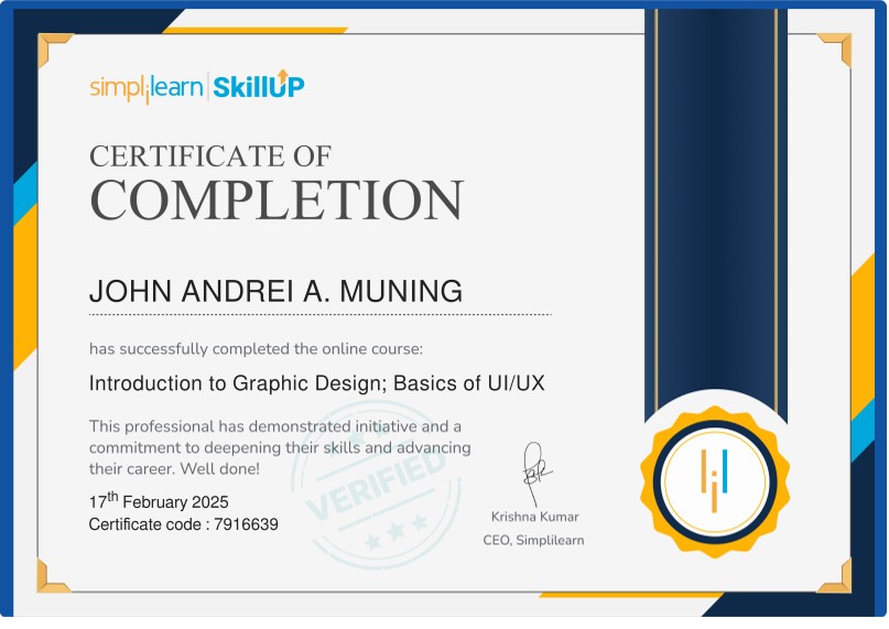 Intro to Graphic Design Certificate